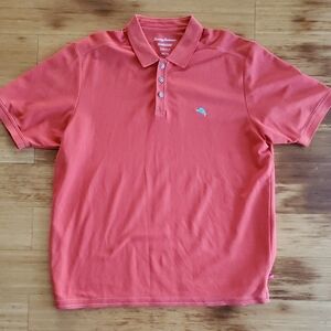 Tommy Bahama Men's Island Zone Supima Polo in Orange